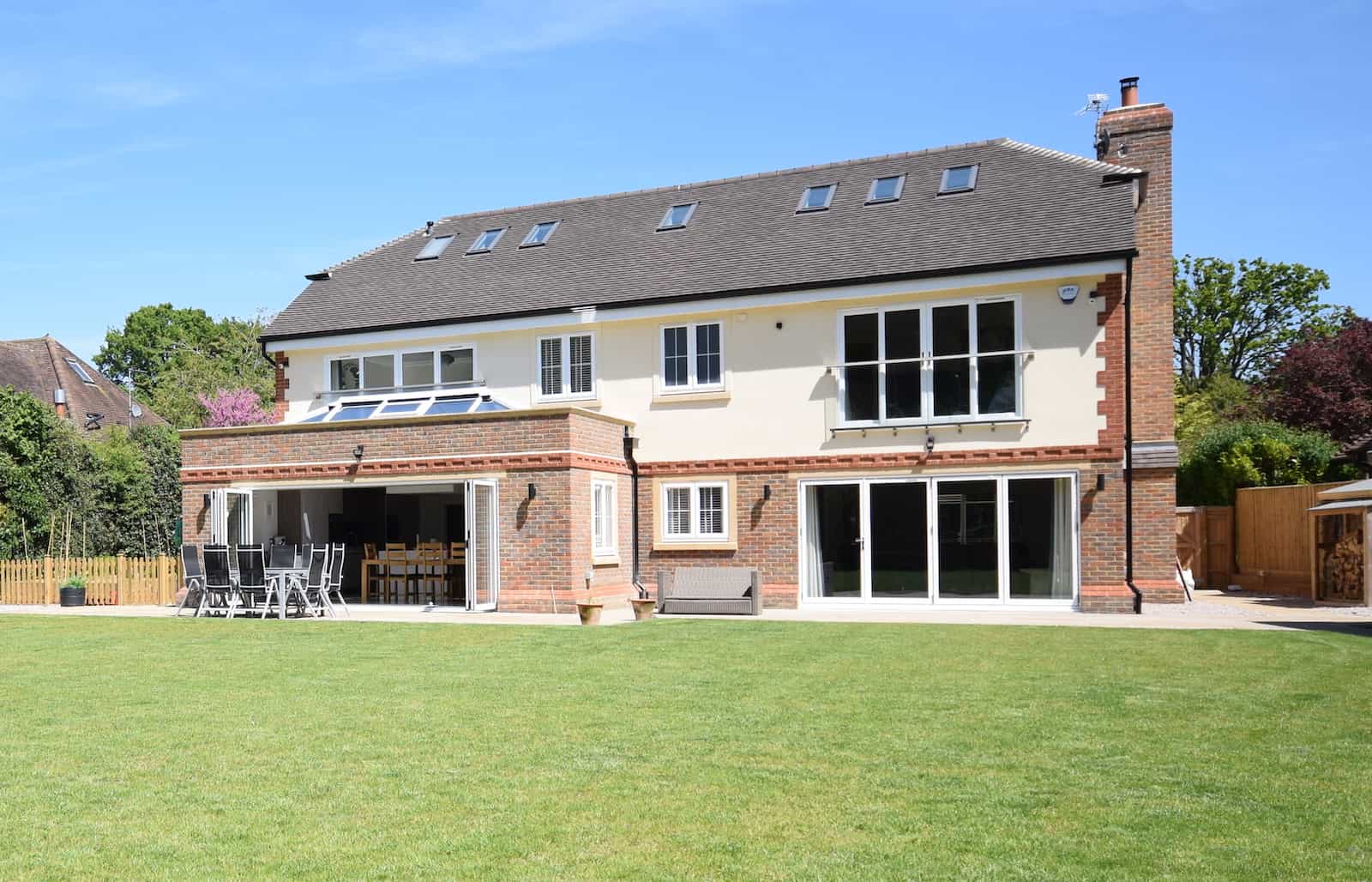 Bespoke traditional orangery at Perran Cottage, East Horsley — Surrey Orangery completed build
