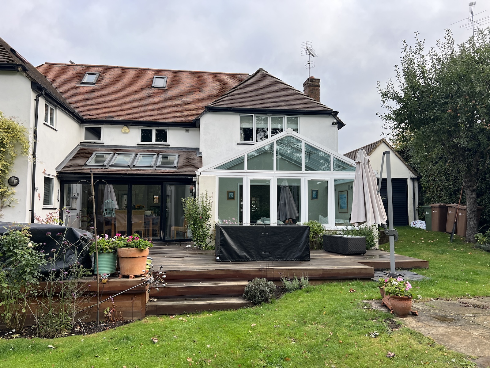 Surrey Orangery Fascia East Horsley BEFORE