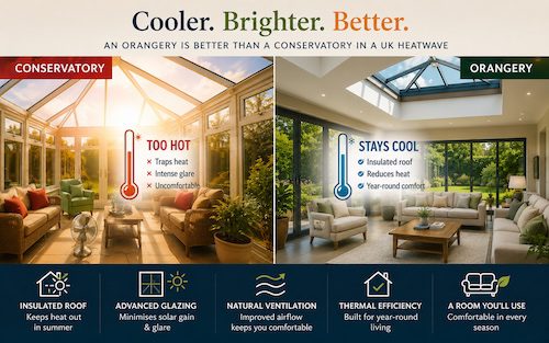 Orangery vs Conservatory in a Heatwave